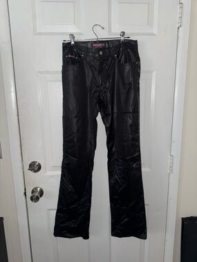 Bubblegum Black Pants with Pink Logo Patch